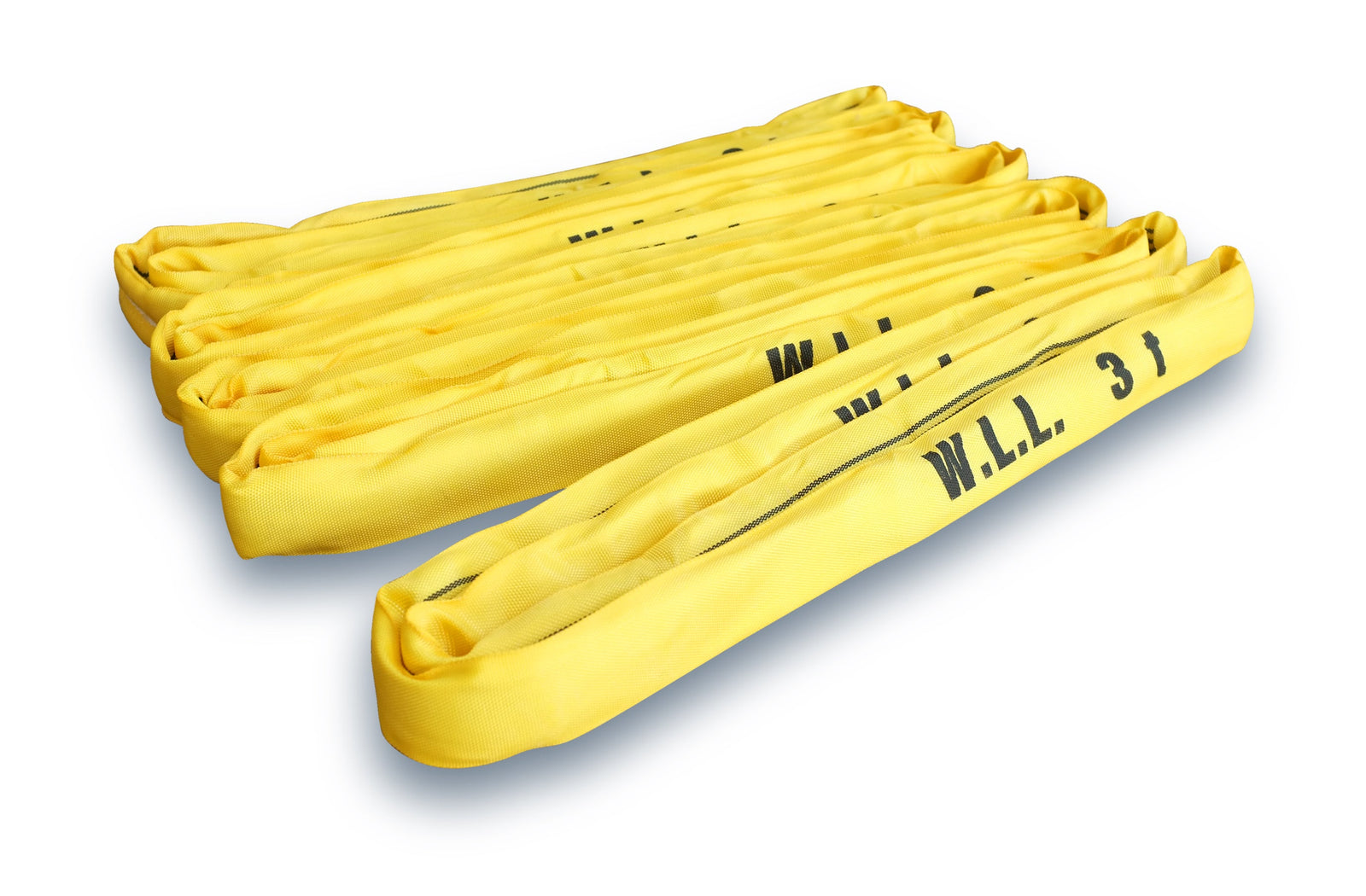 Round Sling 3t, 55mm wide, 20mm diam, Yellow